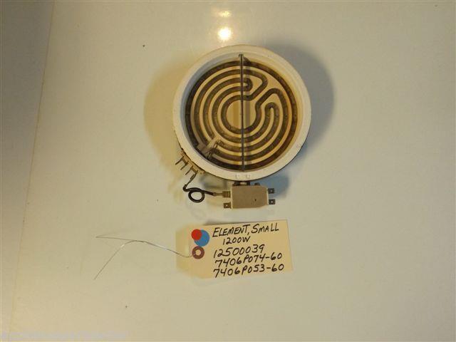 Magic Chef STOVE 12500039 7406P074-60 7406P053-60 Element, Small 1200W used Magic Chef STOVE 12500039 7406P074-60 7406P053-60 Element, Small 1200W used